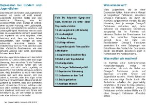 Depression bei Kindern und Jugendlichen Depressionen bei Kindern