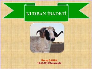 KURBAN BADET Recep AHAN 10 08 2018Kurucaile 1