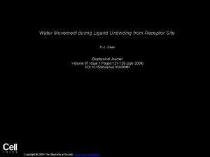 Water Movement during Ligand Unbinding from Receptor Site
