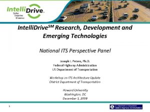 Intelli Drive SM Research Development and Emerging Technologies