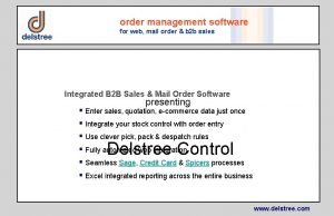 order management software for web mail order b