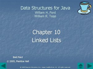 Data Structures for Java William H Ford William