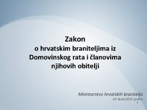 Zakon o hrvatskim braniteljima iz Domovinskog rata i