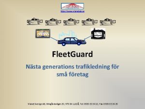 http www vianetab se Fleet Guard Nsta generations