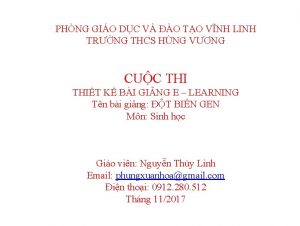 PHNG GIO DC V O TO VNH LINH