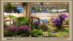 Singapura cidade onde o terminal de seu aeroporto