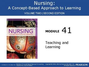 Nursing A ConceptBased Approach to Learning VOLUME TWO