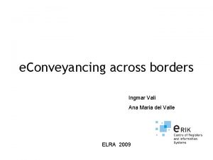Border conveyancing