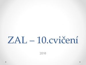 ZAL 10 cvien 2016 Graf Graf reprezentuje spojen