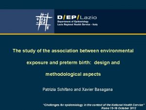 The study of the association between environmental exposure