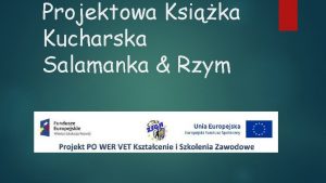 Projektowa Ksika Kucharska Salamanka Rzym Risotto Bianco Skadniki