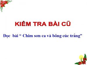 c bi Chim sn ca v bng cc