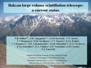 Baksan large volume scintillation telescope a current status