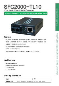 Fiber Optic Gigabit Media Converter 101000 BASET to