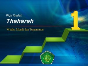 Fiqh Ibadah Thaharah Wudlu Mandi dan Tayammum LOGO