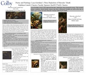 Poetry and Paintings Luca Giordanos Three Depictions of