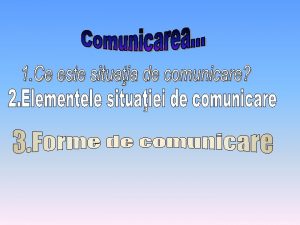 Comunicarea st la baza relaiilor dintre oameni Relaionarea