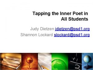 Tapping the Inner Poet in All Students Judy