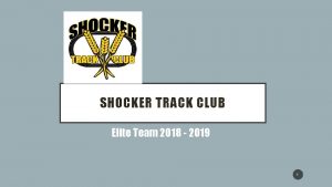 SHOCKER TRACK CLUB Elite Team 2018 2019 1