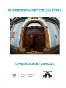 INTERDISCIPLINARY COURSE OFFER SUMMER SEMESTER 20192020 Positive psychology