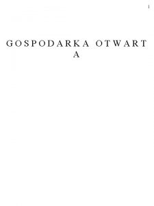 1 GOSPODARKA OTWART A 2 1 WYBRANE FORMY