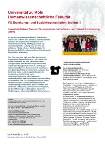 Universitt zu Kln Humanwissenschaftliche Fakultt FG Erziehungs und