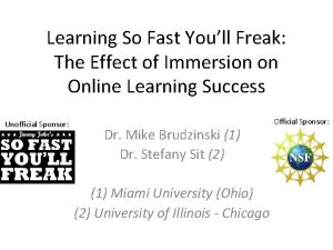 Learning So Fast Youll Freak The Effect of