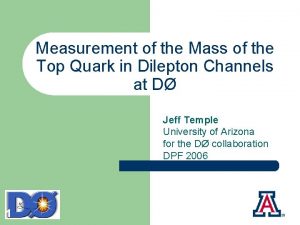 Measurement of the Mass of the Top Quark