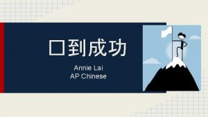 Annie Lai AP Chinese Characters and Pinyin m