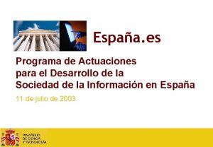 Espaa es Programa de Actuaciones para el Desarrollo