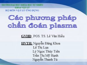 TRNG I HC KHOA HC T NHIN KHOA