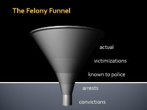 The Felony Funnel actual victimizations known to police