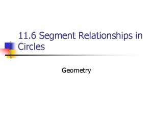 11 6 Segment Relationships in Circles Geometry Theorem