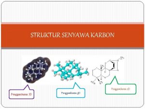 STRUKTUR SENYAWA KARBON Penggambaran 2 D Penggambaran 3