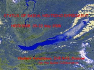 STATUS OF BAIKAL NEUTRINO EXPERIMENT HECR 2008 20