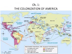 Ch 1 THE COLONIZATION OF AMERICA European movement