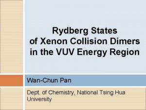 Rydberg States of Xenon Collision Dimers in the