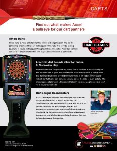 DARTS Find out what makes Accel a bullseye