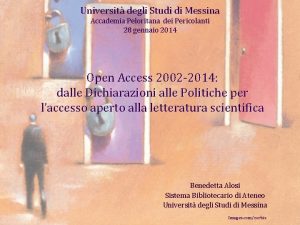 Universit degli Studi di Messina Accademia Peloritana dei