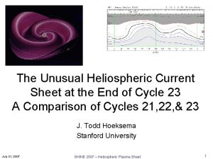 The Unusual Heliospheric Current Sheet at the End