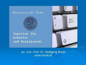 ao Univ Prof Dr Wolfgang Brodil www brodil