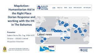 Map Action Humanitarian Aid in the Right Place