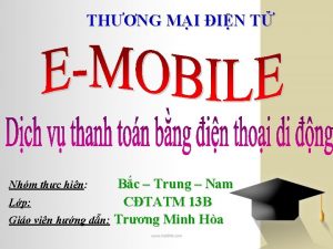 THNG MI IN T Bc Trung Nam Lp