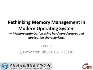 Rethinking Memory Management in Modern Operating System Memory