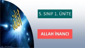 5 SINIF 1 NTE ALLAH NANCI 5 5