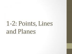 1 2 Points Lines and Planes Undefined Terms