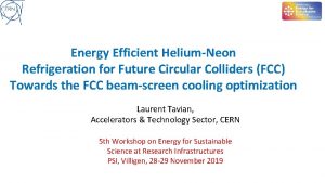 Energy Efficient HeliumNeon Refrigeration for Future Circular Colliders