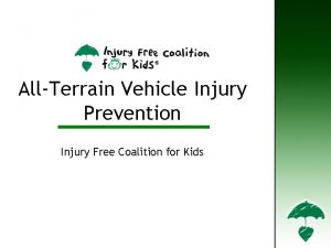 Title Slide AllTerrain Vehicle Injury Prevention Injury Free