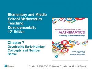 Elementary and Middle School Mathematics Teaching Developmentally 10