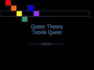 Queer Theory Teora Queer Garbage Queer 1996 http